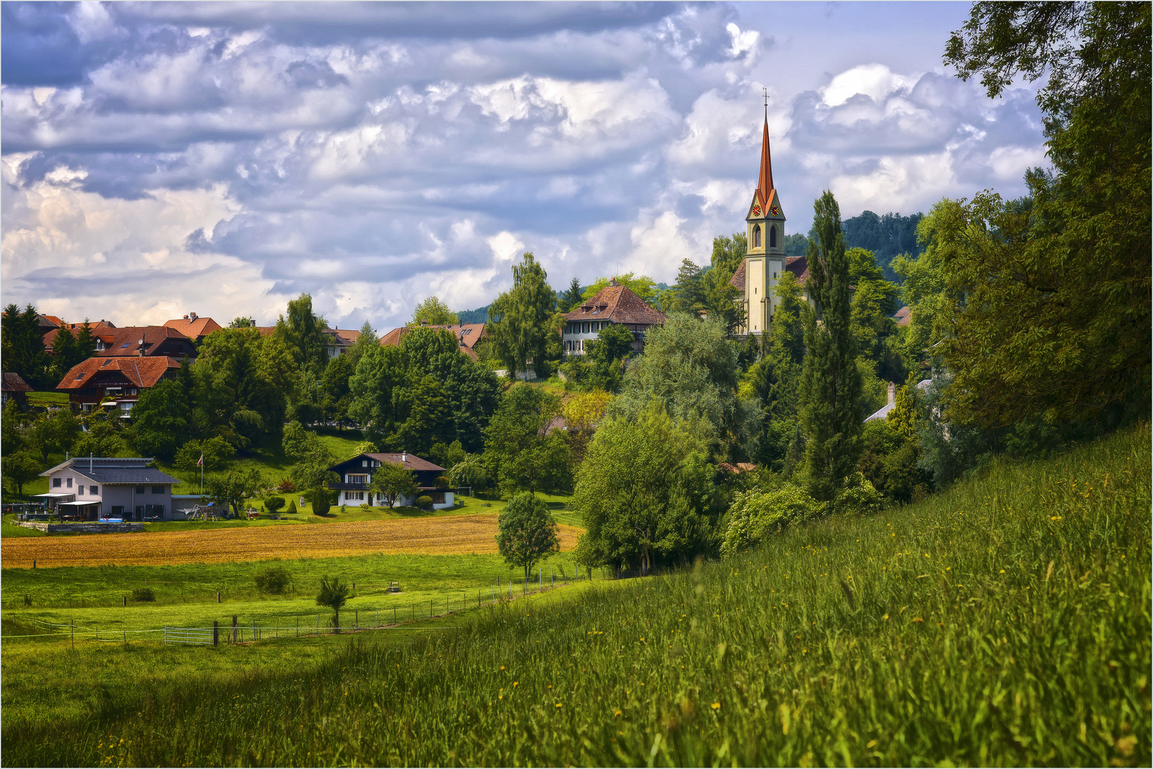 Die Kirche im Dorf...