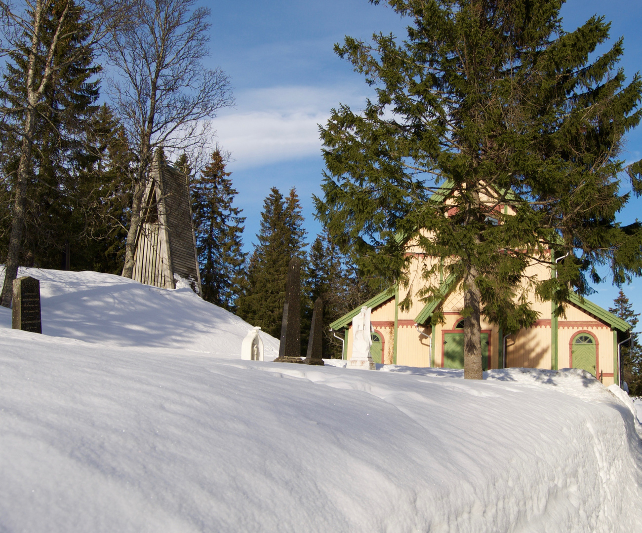 die Kirche im Schnee