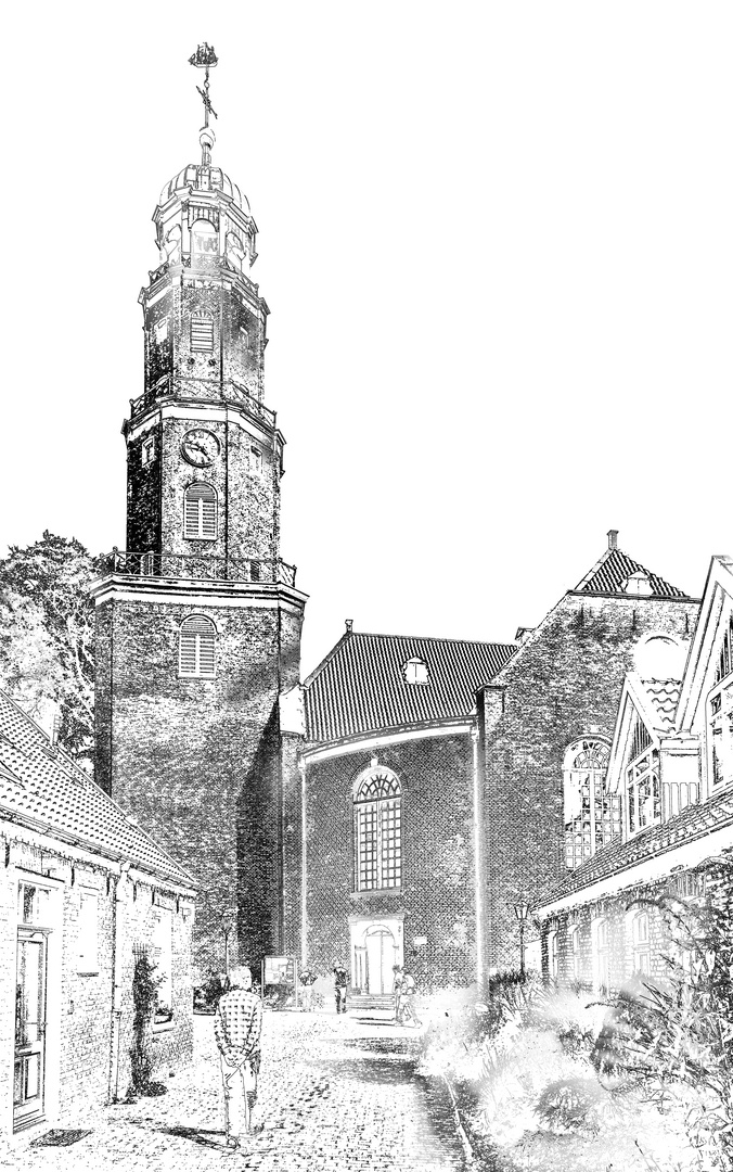 Die Kirche in Leer, Ostfriesland