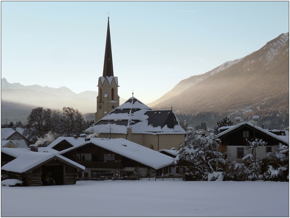 Die Kirche in Partenkirchen.