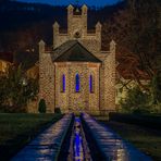 Die Kirche in Stecklenberg mit Wasserachse