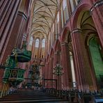 Die Kirche St. Nikolai in Wismar, nur der Kölner Dom ist höher, ca. 3 Millionen Backsteine...