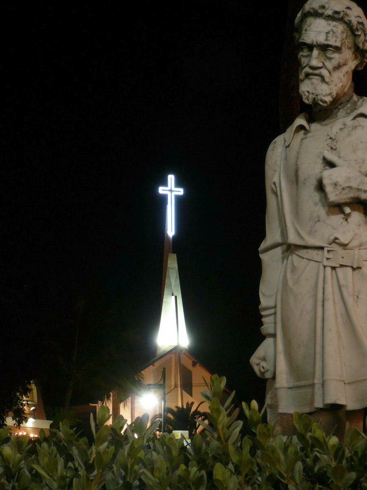 Die Kirche und St.Cristoforus