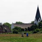 die Kirche vom Dorf Nebel