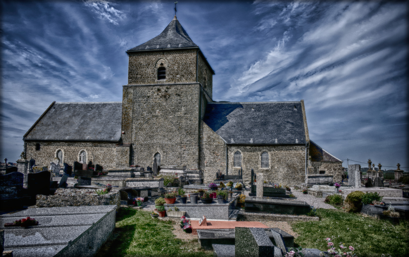 Die Kirche von Audresselles - L'église d'Audresselles