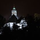die Kirche von Lauenstein im Lichterschein