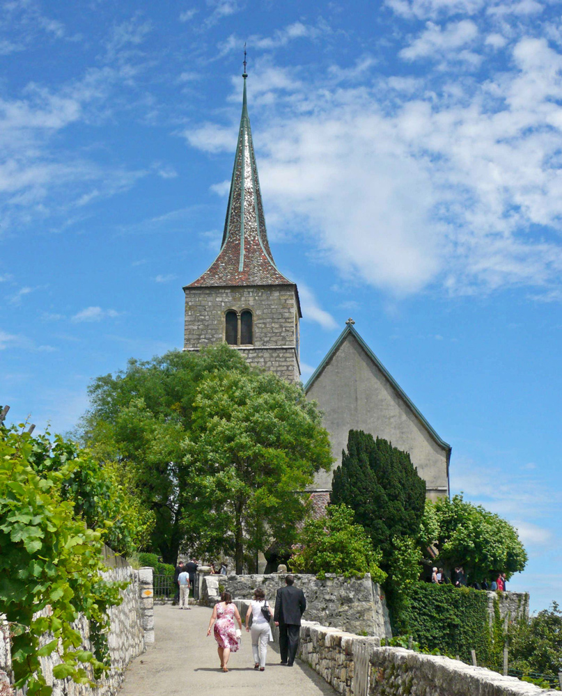 Die Kirche von Ligerz