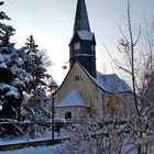 Die Kirche von Miltitz im Winterkleid…,