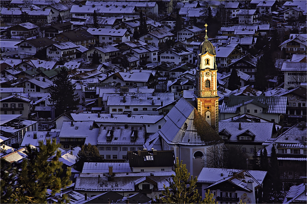 Die Kirche von Mittenwald