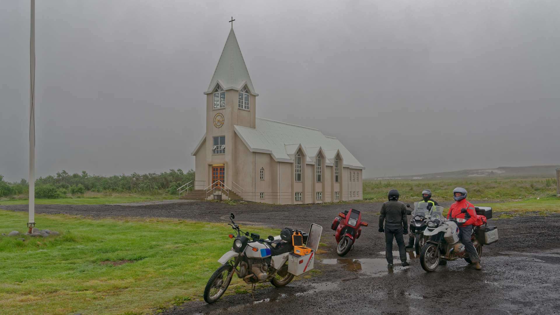 Die Kirche von Þórshöfn Island