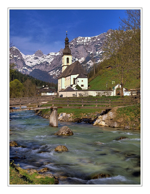 Die Kirche von Ramsau ...