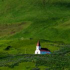 Die Kirche von Vik in Myrdal.