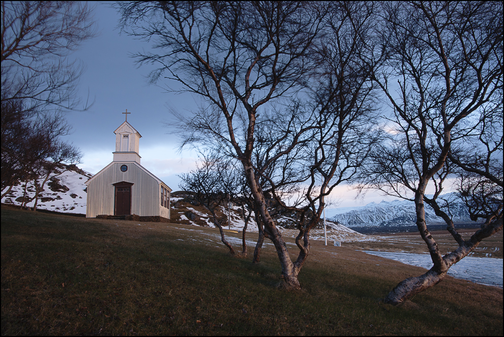 die Kirche von Ytri Rauðamelur