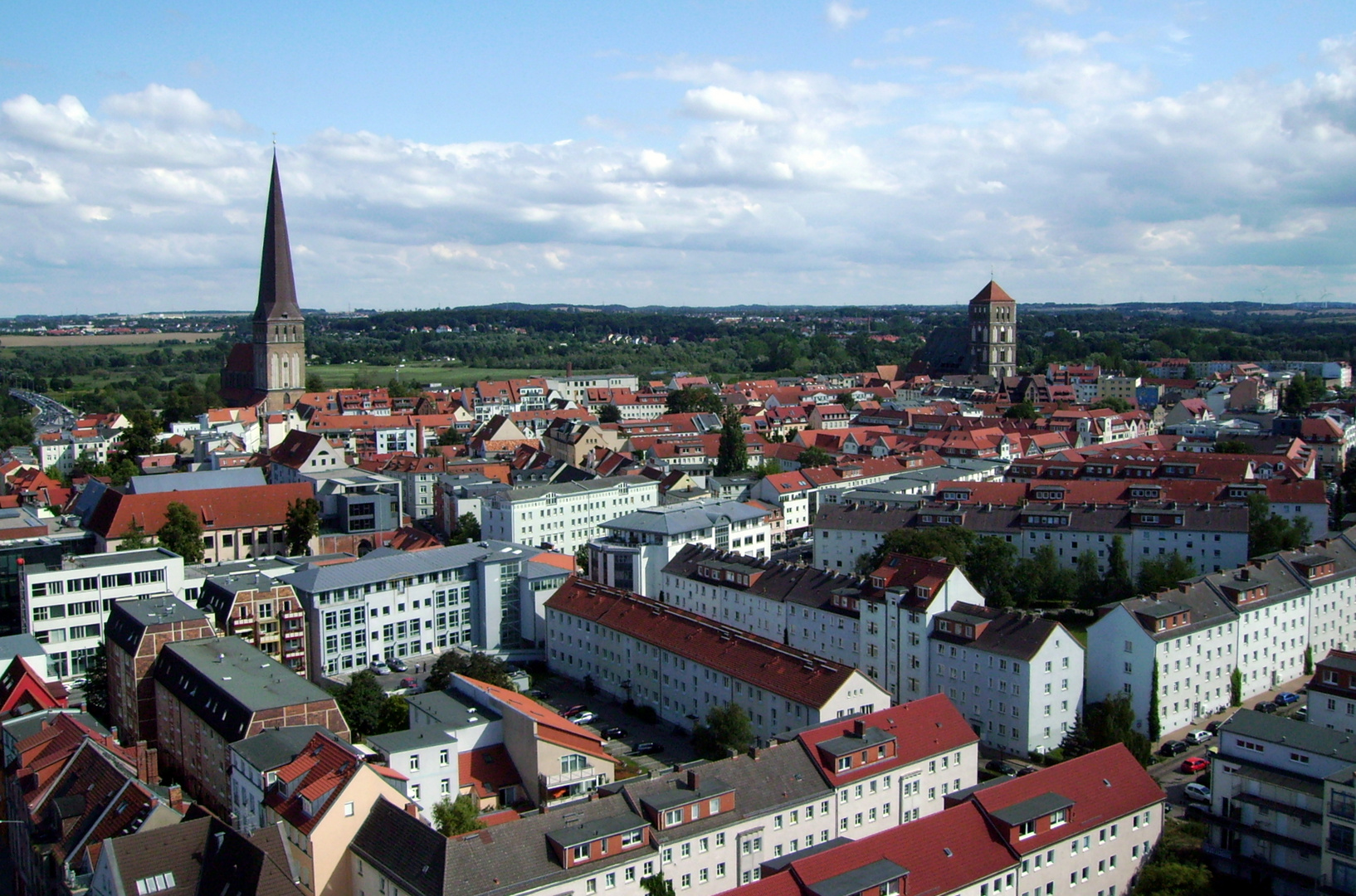 die Kirchen von oben