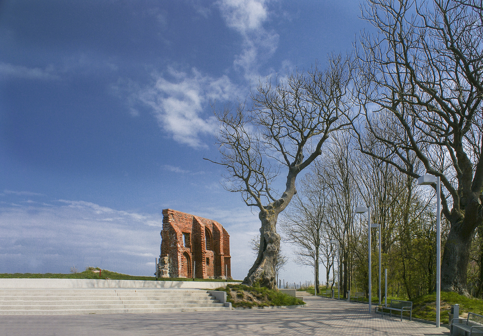 Die Kirchenruine von Hoff (polnisch Trzesacz)