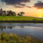 Die Kirchwarft auf Hallig Hooge