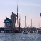 Die Klappbrücke an der Schlei in Kappeln