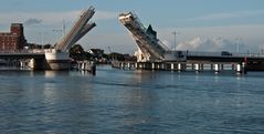 Die Klappbrücke über die Schlei in Kappeln