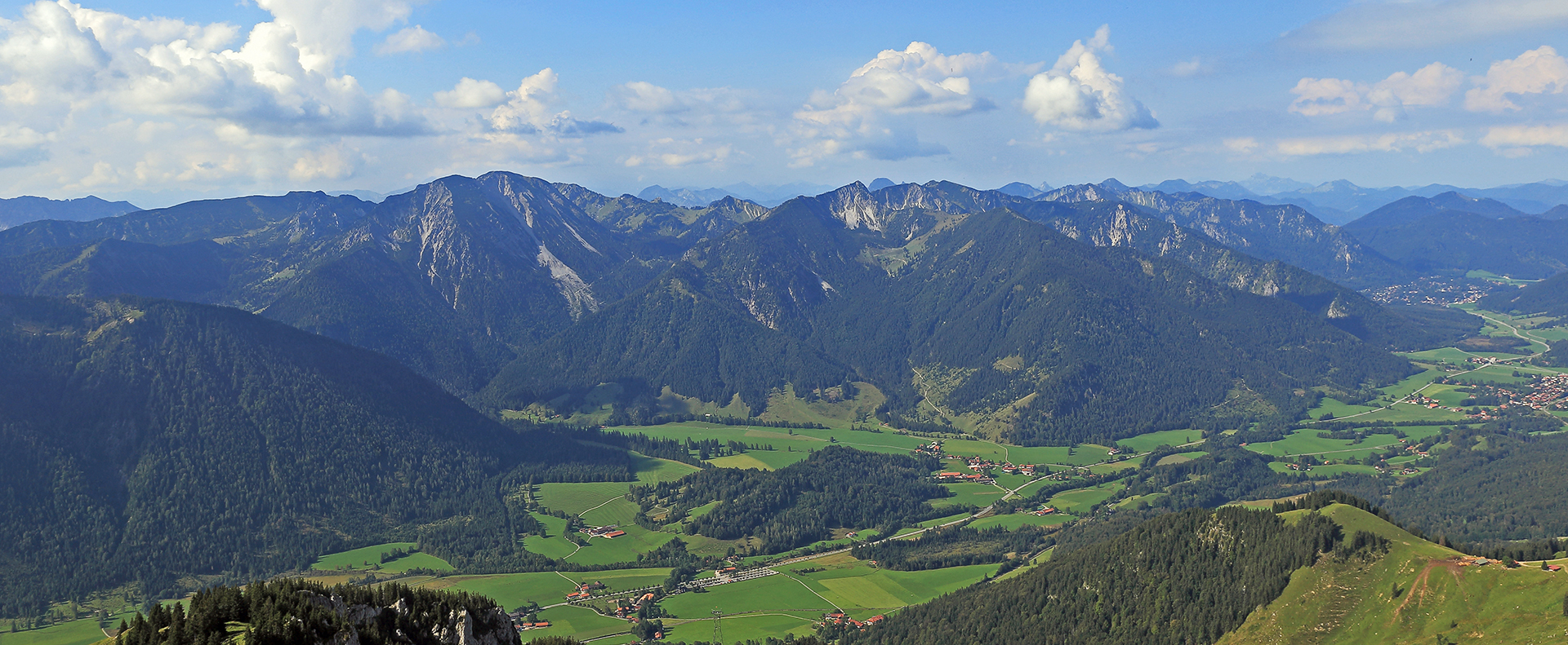 Die klassische Alpensicht vom Wendelstein in einer weiteren Variante...