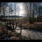 Die kleine Brücke im Herbst