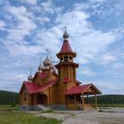 Die kleine Dorfkirche (Marinsk, Ural)