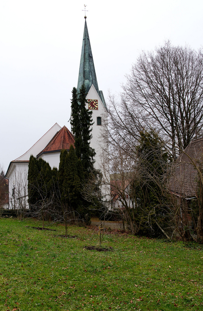 die kleine Dorfkirche von Oberreitnau,Allgäu