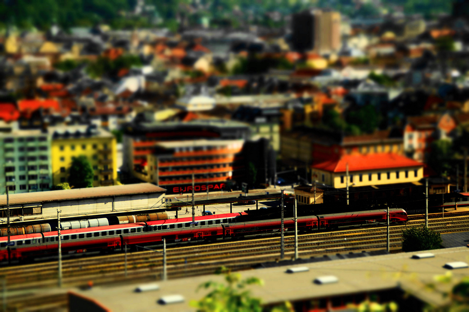 die kleine Eisenbahn in Innsbruck