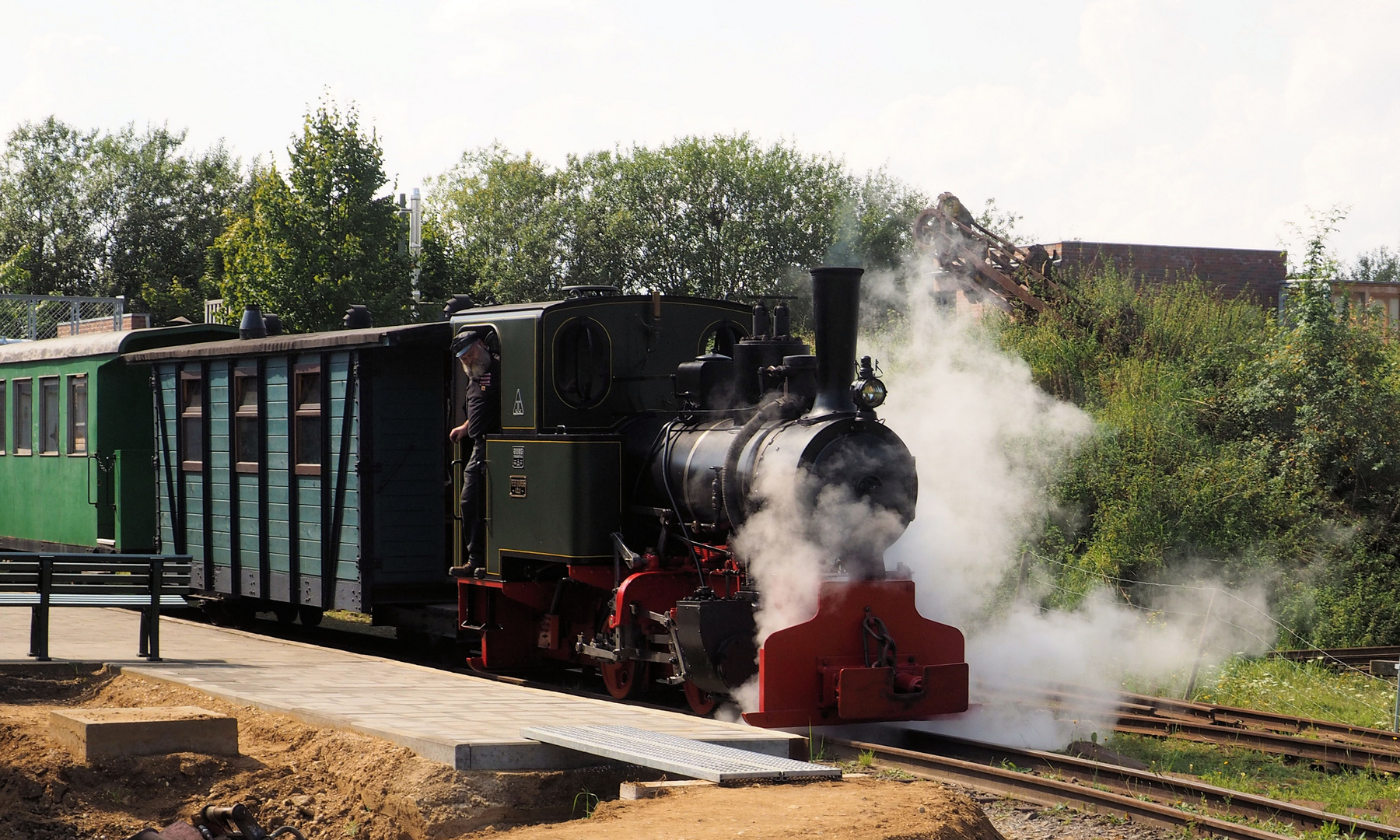 Die kleine Feldbahn ...