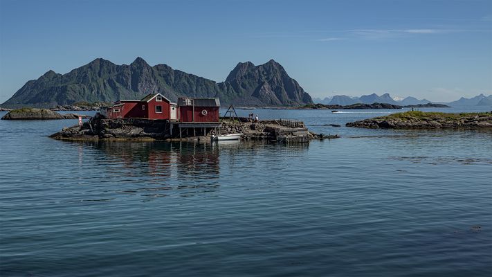 die kleine Insel bei Svolvær