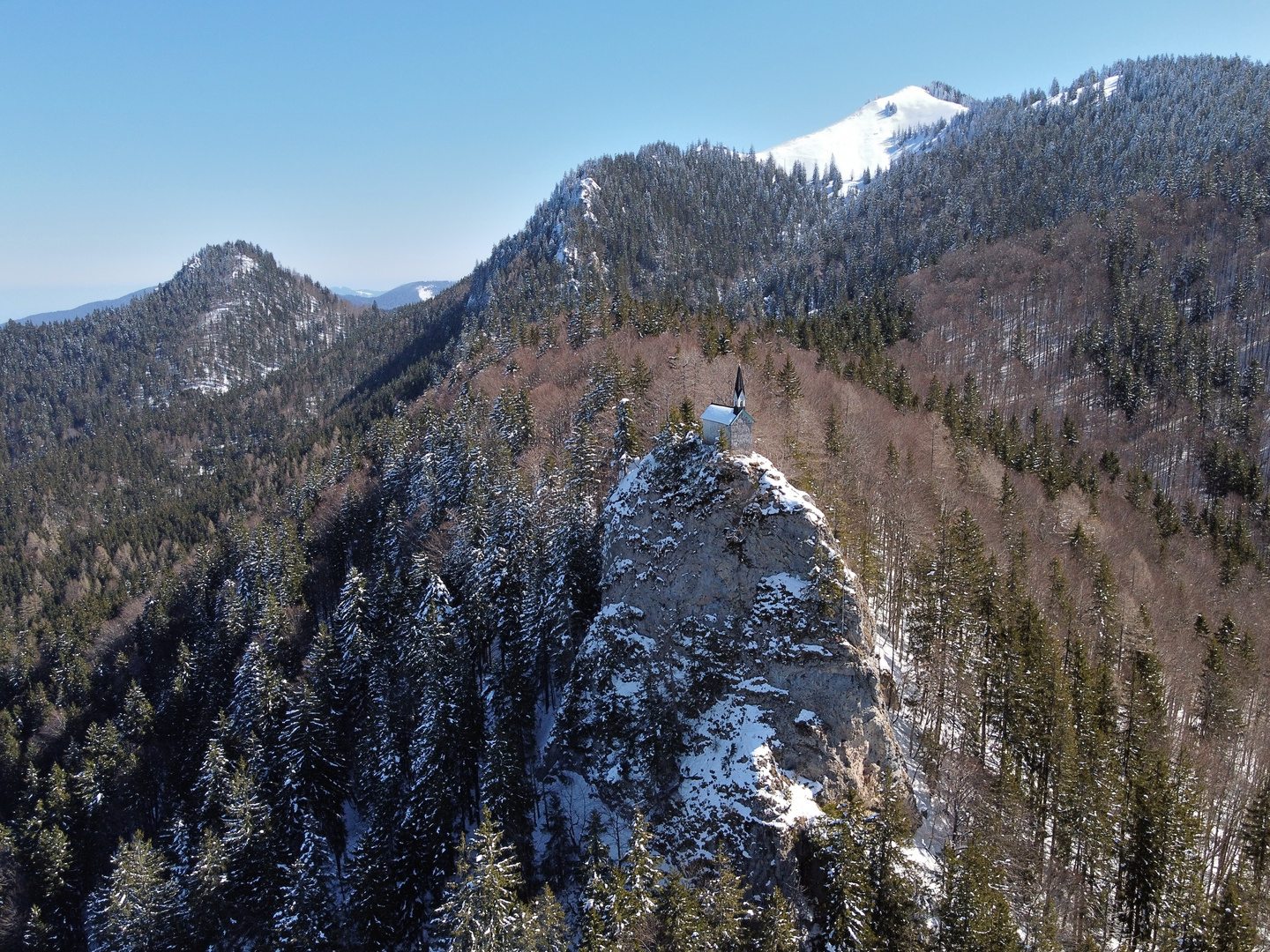 Die kleine Kapelle auf dem Felsen / Autor: Ferdinand Flieger