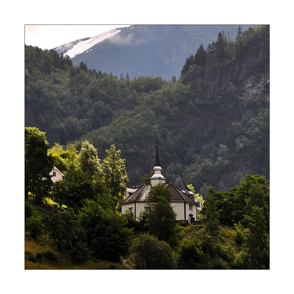 Die kleine Kapelle in Geiranger