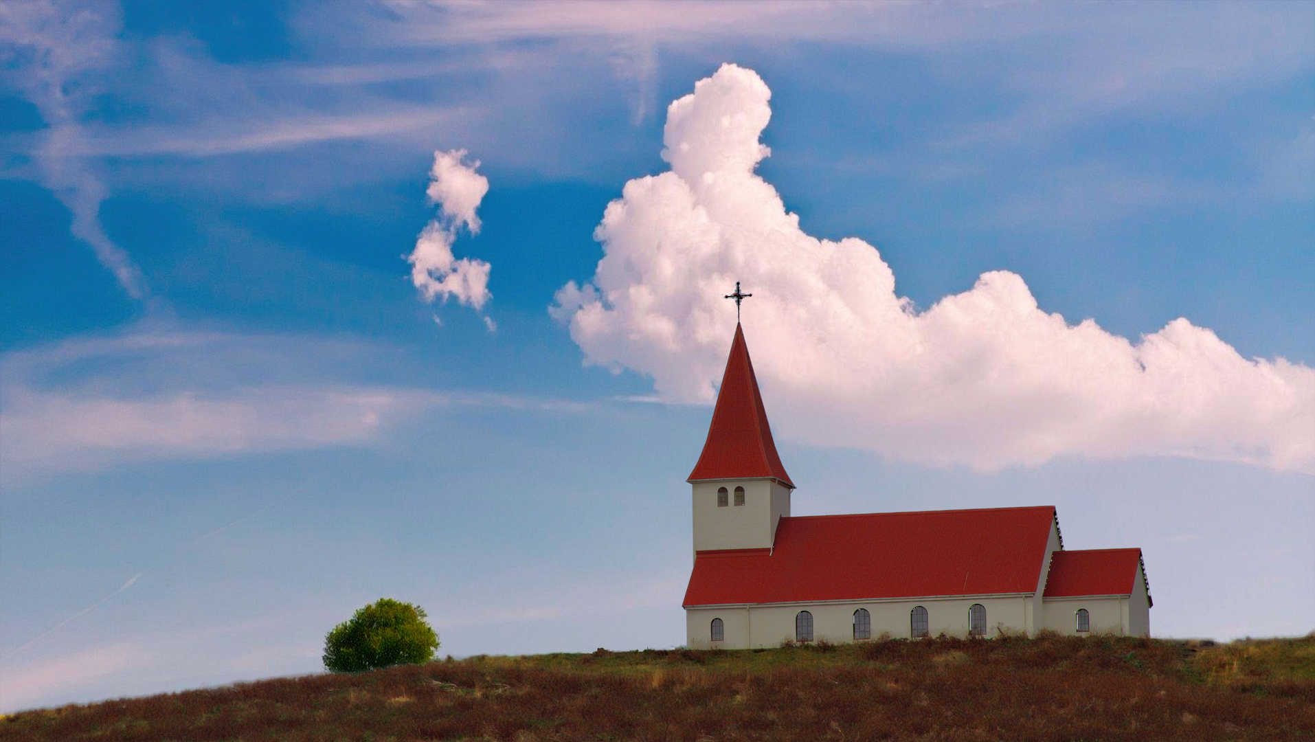 die kleine Kirche in Island