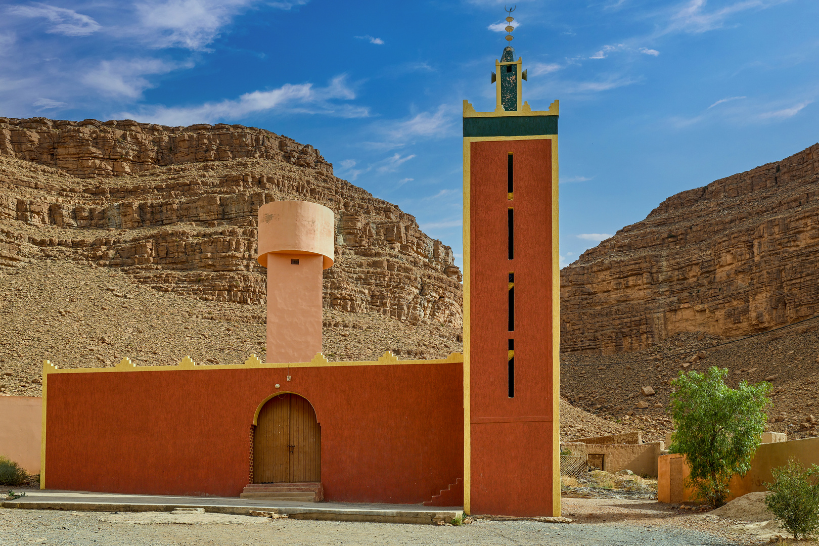 Die kleine Moschee im Ziz-Tal