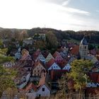 Die kleine Stadt Betzenstein im Abendlicht