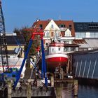 ...die kleine Werft in..