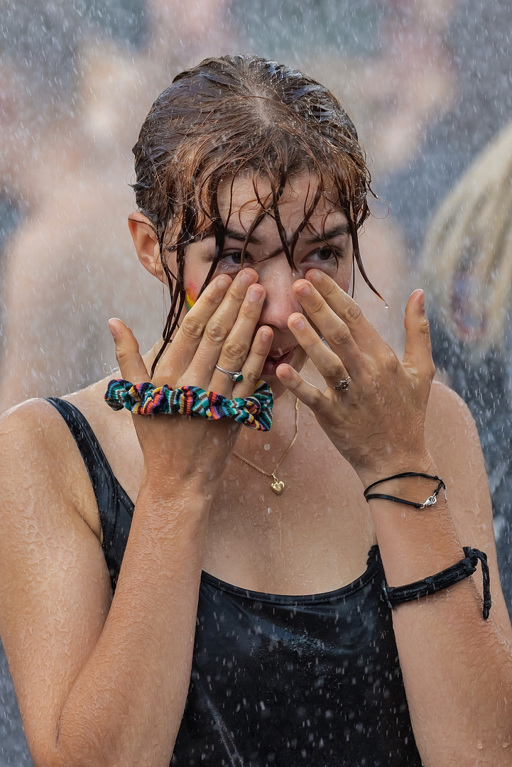 Die kleinen Perlen - ist es der Regen?