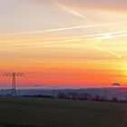 Die kleineren Gipfel der Sächsischen Schweiz hatten schon Mühe  aus dem Nebel heraus zu schauen...