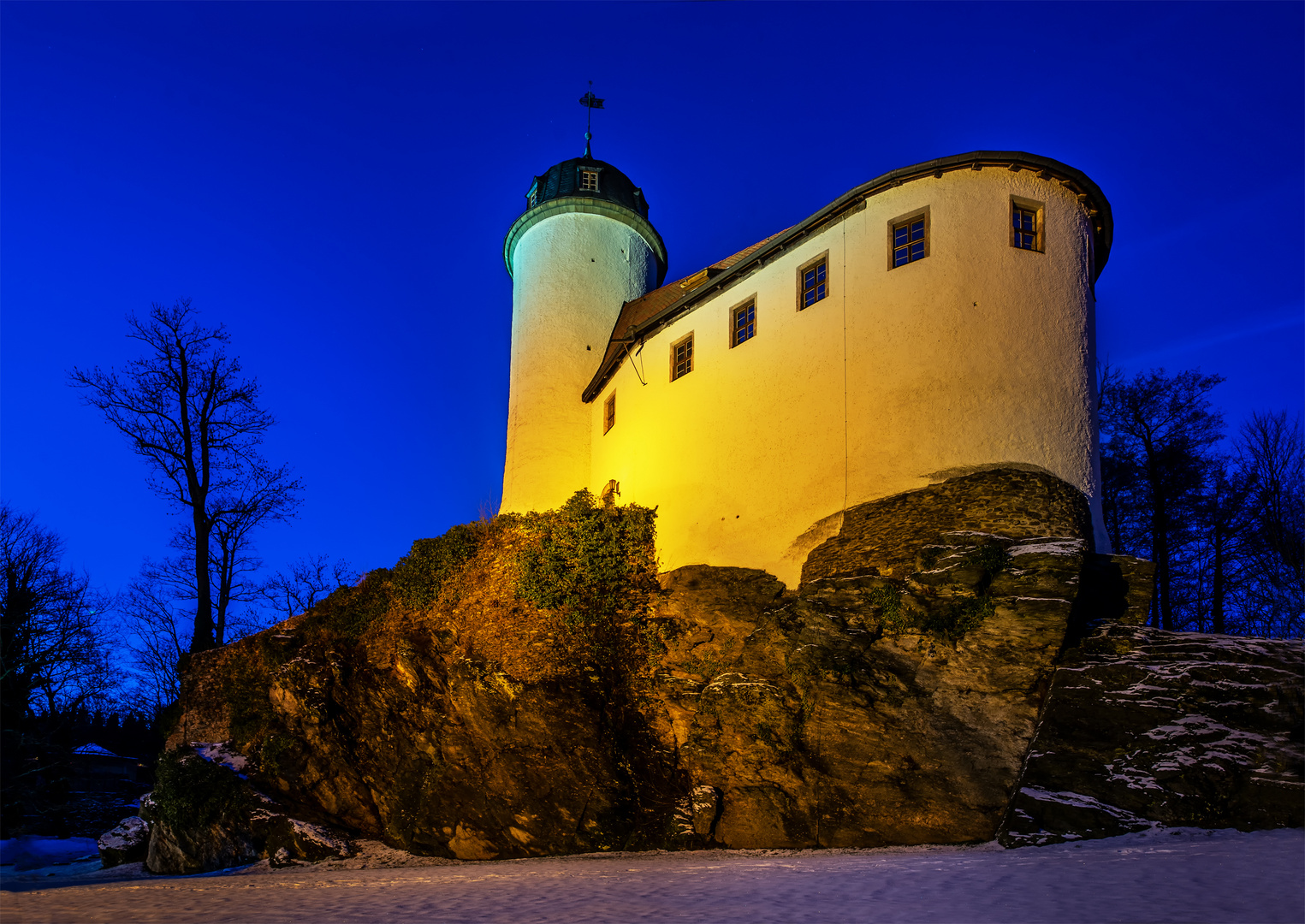 Die kleinste Burg Sachsens