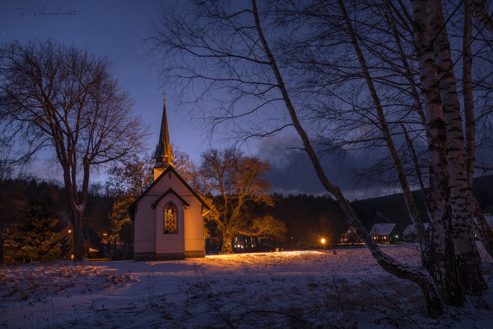 die kleinste Holzkirche Deutschlands