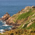 Die Klippen im Süden von Guernsey