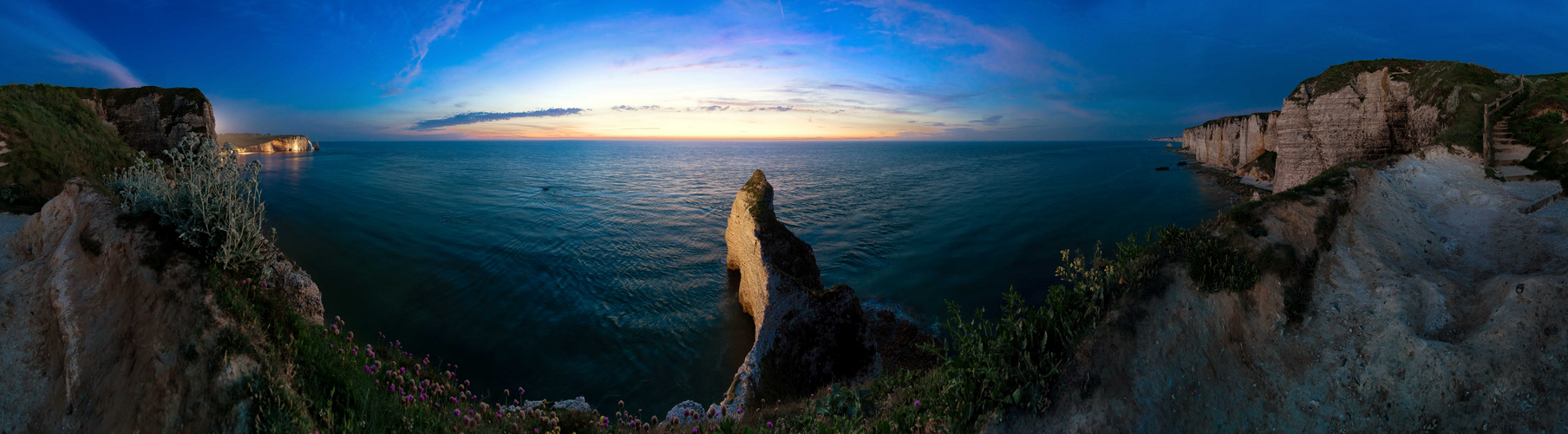 Die Klippen von Etretat, Bretagne.