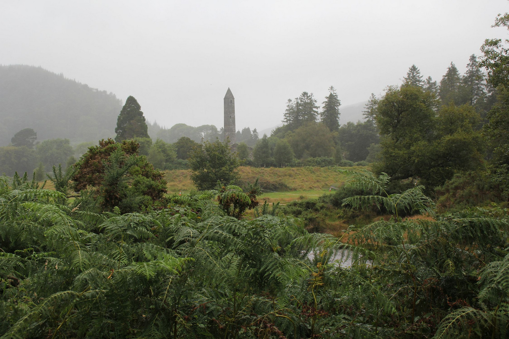 Die Klosteranlage von Glendalough...