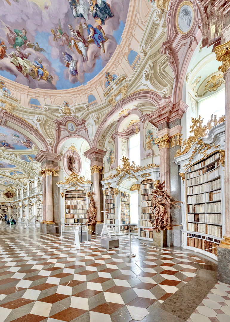 Die Klosterbibliothek im Benediktinerstift Admont