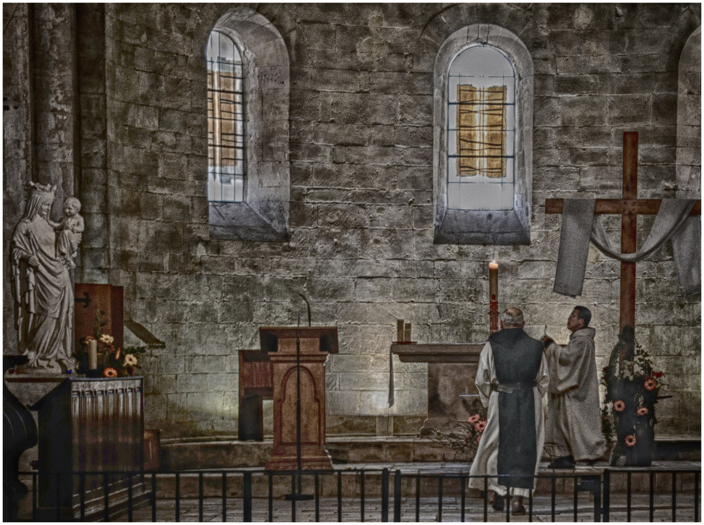 Die Klosterkirche von Semanque - L'église de l'abbaye de Semanque