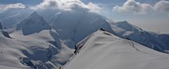 Die knapp 3900 m hohe Gobba de Rollin im Wallis...