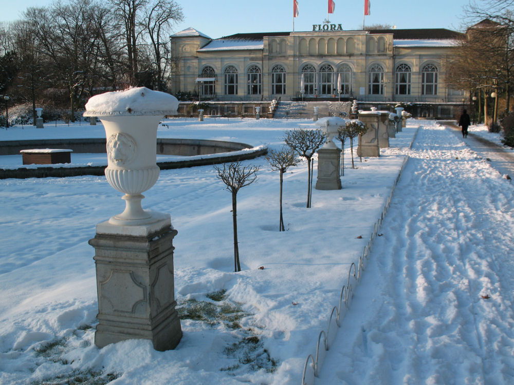 Die Kölner Flora im Schnee