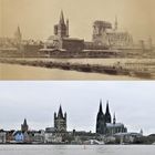 Die Kölner Rheinfront einst und jetzt