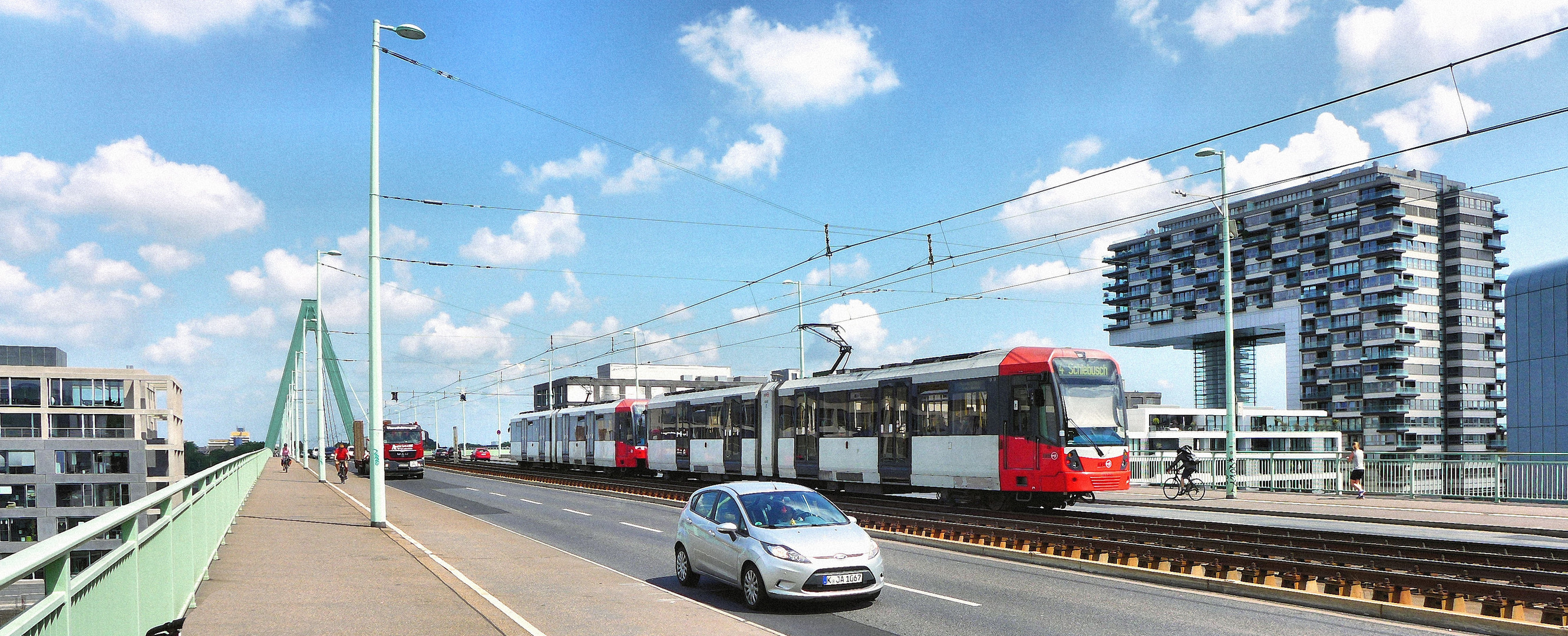 Die Kölner Severinsbrücke