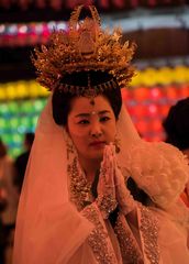 Die Königin an der Parade Jogyesa Tempel