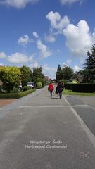 die Königsberger Straße im Nordseebad Carolinensiel